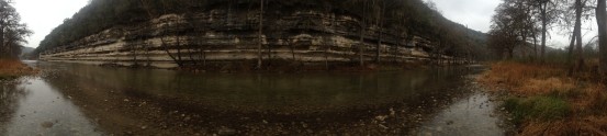 Guadalupe River cliffs